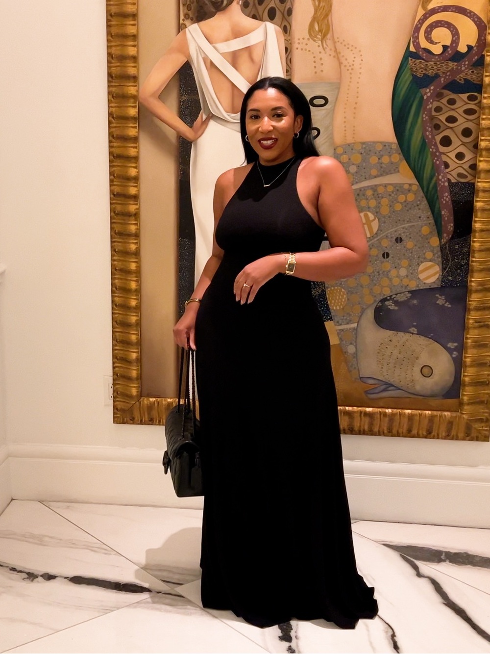 Naked Wardrobe Black Sleeveless Maxi Dress - Small - Picture 3 of 3